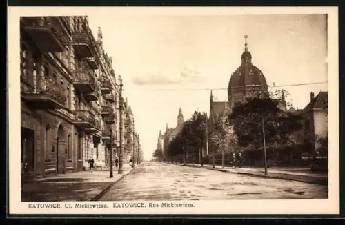 AK Katowice, Synagoge in der Rue Mickiewicza