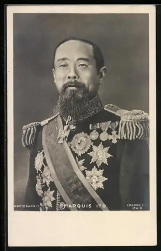 AK Marquis Ito in Uniform, Russisch-Japanischer Krieg