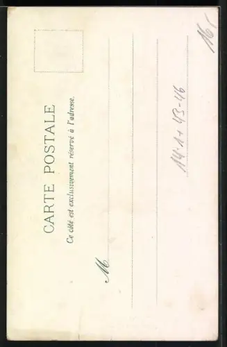 AK Paris, junger Mann auf Fahrrad, Eiffelturm