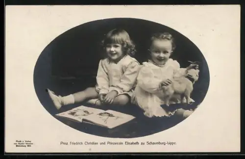 AK Prinz Friedrich Christian und Prinzessin Elisabeth von Schaumburg-Lippe
