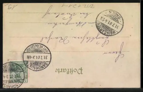 Lithographie Heidelberg, Ansicht vom Schloss, Halt gegen das Licht