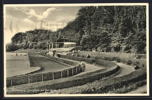 AK Insterburg, Sportplatz mit Sporthalle
