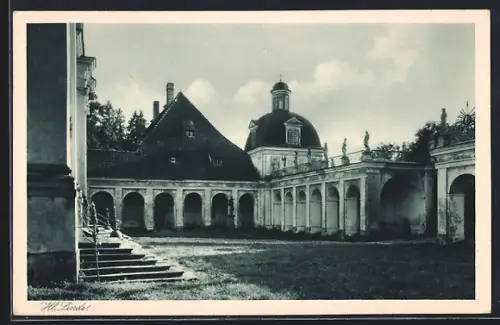 AK Heiligenlinde, Wallfahrtskirche, Innenhof