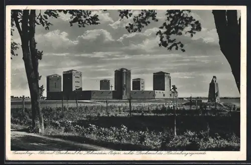 AK Tanneberg, Nationl-Denkmal mit Denkmal des Hindenburgregiments