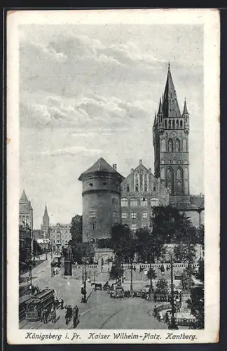 AK Königsberg i. Pr., Partie des Kaiser Wilhelm-Platzes