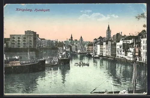 AK Königsberg, Blick auf das Hundegatt