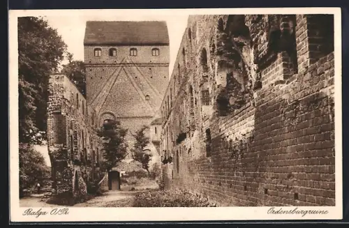 AK Balga /O.Pr., Ordensburgruine
