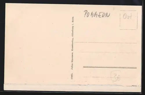 AK Henkenhagen bei Kolberg, Strandpartie mit Badebesuchern