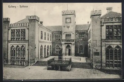 AK Kolberg, Eingang vom Rathaus
