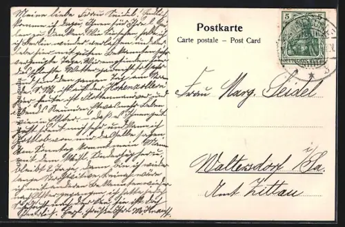 AK Swinemünde, Strand und Seebrücke