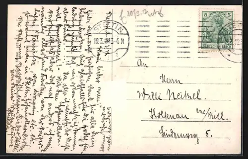 AK Stettin, Blick auf die Vulkanwerft