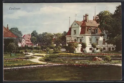 AK Cadinen, Parkanlage mit Villa