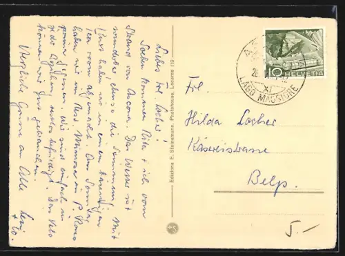 AK Ronco-s-Ascona, Teilansicht mit Kirche