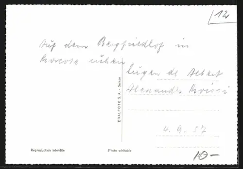 AK Marcote /Lago di Lugano, Panorama & Caffe Posta