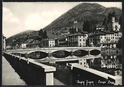 AK Ponte Tresa /Lungo Lago, Blick zur Brücke