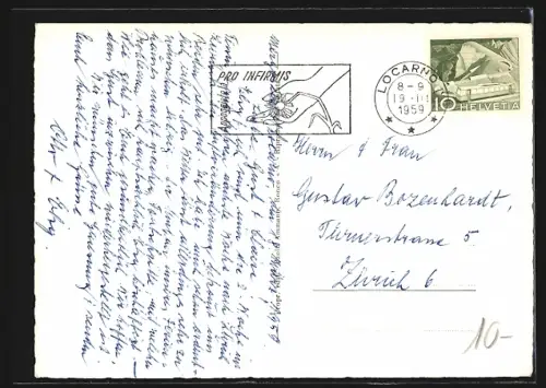 AK Mergoscia, veduta sul Lago Maggiore, Kirche von oben