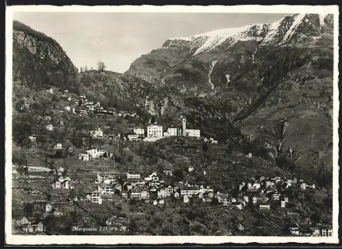 AK Mergoscia, Panorama mit Bergen