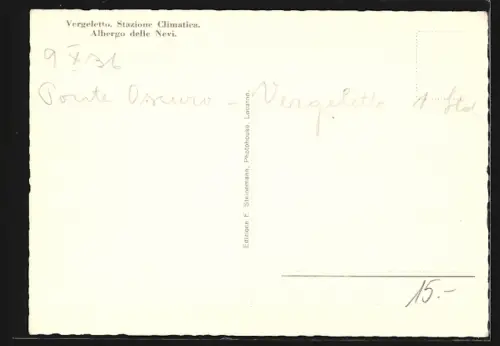 AK Vergeletto, Panorama