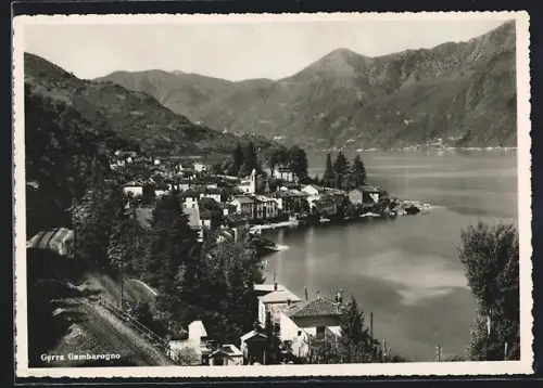 AK Gerra Gambarogno, Panorama mit Bergen