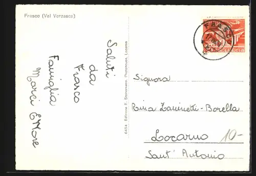 AK Frasco /Val Verzasca, Panorama mit Bergen