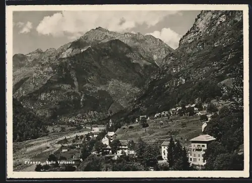 AK Frasco /Valle Verzasca, Panorama mit Bergen