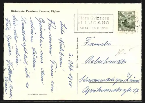 AK Figino, Totalansicht vom Flugzeug aus