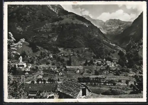 AK Frasco /Val Verzasca, Panorama mit Bergen
