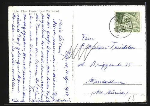 AK Frasco /Val Verzasca, Panorama mit Bergen