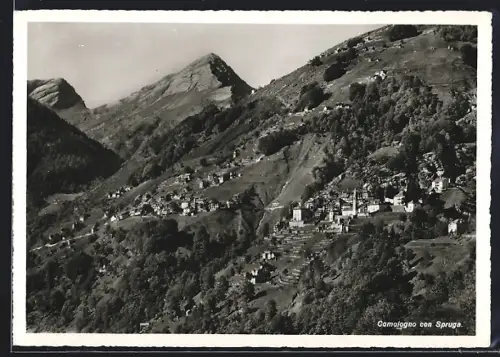 AK Comologno, Ortsansicht mit Spruga