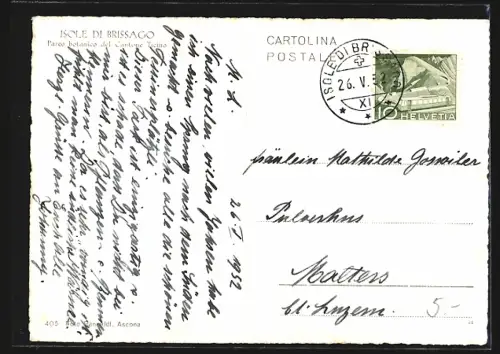 AK Isole di Brissago, Parco botanico del Cantone Ticino