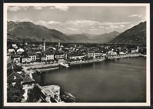AK Ascona, Panorama vom Ort
