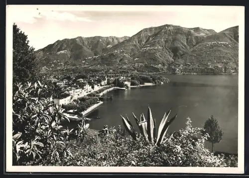 AK Ascona, Blick auf Stadt und See