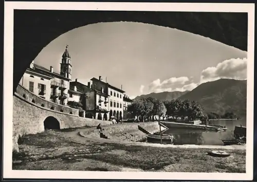AK Ascona, Blick auf die Uferpromenade