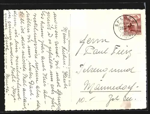 AK Comologno, Ortsansicht mit Spruga