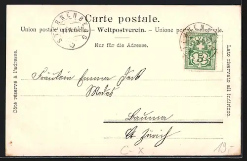 AK Sternenberg, Gasthof zum Sternen und Panorama mit Hörali