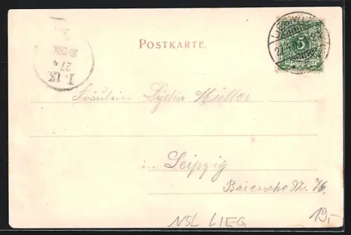 AK Liegnitz, Geschäfte in der Goldbergerstrasse