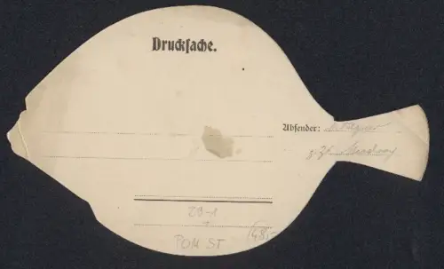 AK Swinemünde, Strand mit Koversationshaus im Flunder-Passepartout