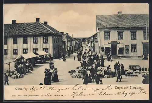 AK Wimmerby, Torget och Storgatan