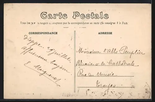 AK Dieppe, En mer avec un vapeur et un voilier naviguant côte à côte