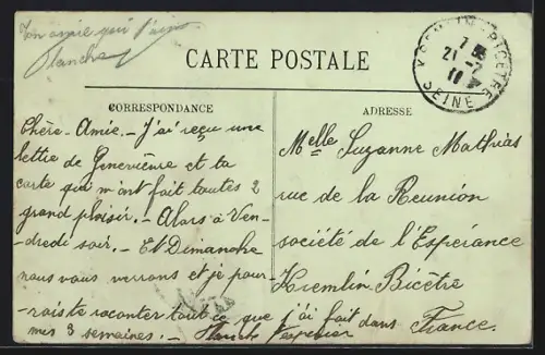 AK Puys, Vue générale du village à 3 km de Dieppe