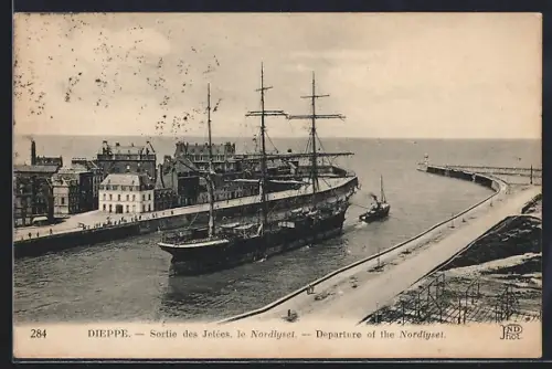 AK Dieppe, Sortie des Jetées, le Nordlyset