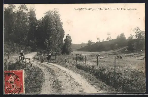 AK Rocquefort /Fauville, Le Vert Buisson