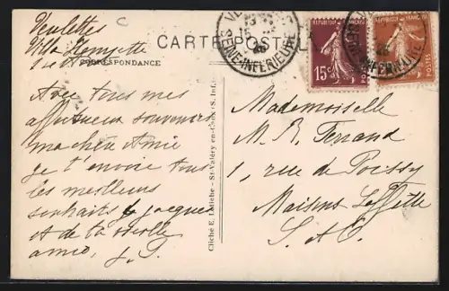 AK Veulettes /S.-Inf., Les Villas, Vue sur la Mer