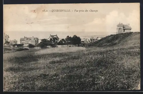 AK Quiberville, Vue prise des Champs