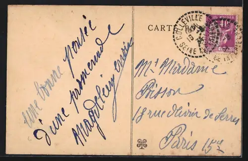 AK Veulettes, Vue de la Falaise de Conteville et de la plage adjacente