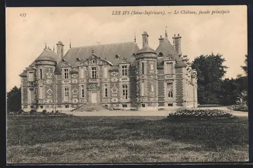 AK Les Ifs /Seine-Inférieure, Le Château, facade principale