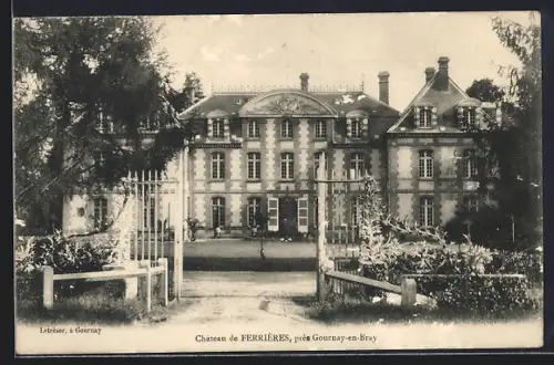 AK Ferrières /Gournay-en-Bray, Château de Ferrières et son entrée majestueuse