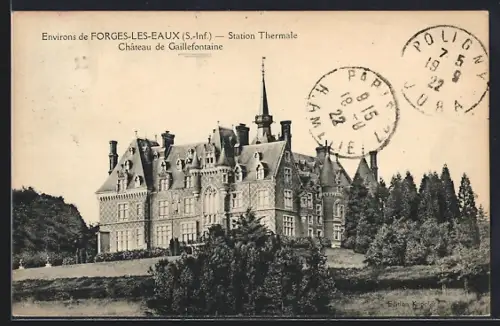 AK Forges-les-Eaux /S.-Inf., Château de Gaillefontaine, station thermale