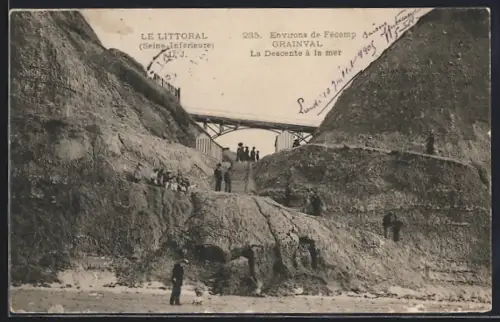 AK Grainval /Seine-Inférieure, La Descente à la mer
