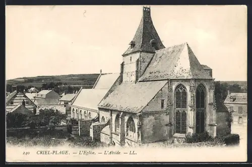 AK Criel-Plage, L`Église, L`Abside